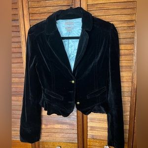 Guess jeans black velvet blazer